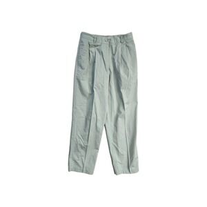 Vintage  Y2K Women's Pleated Pants‎  Green 12 Liz Golf